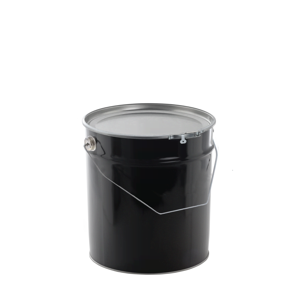 Metalleimer 5 Liter schwarz lebensmittelecht
